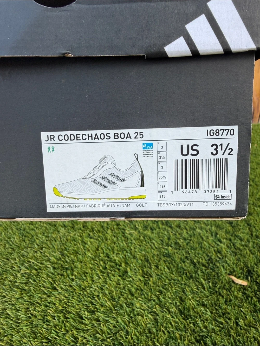 Jr Adidas Code Chaos Boa Golf Shoes